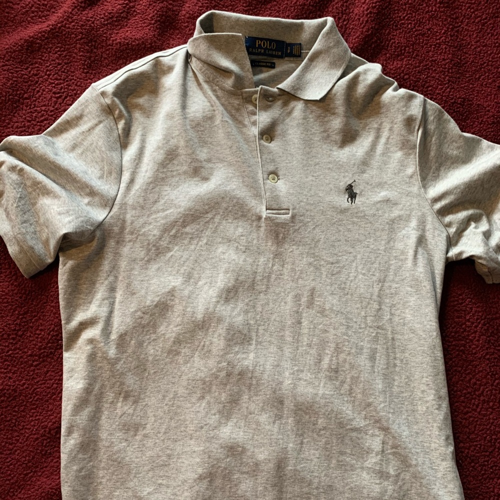 Ralph Lauren Grey Polo - Mens Size Small